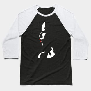 Lady With Red Lips Baseball T-Shirt